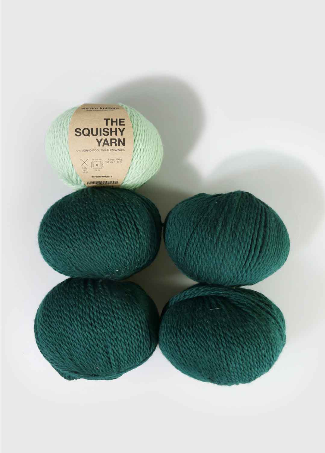 Pakke med 5 Squishy Yarn garnnøgler