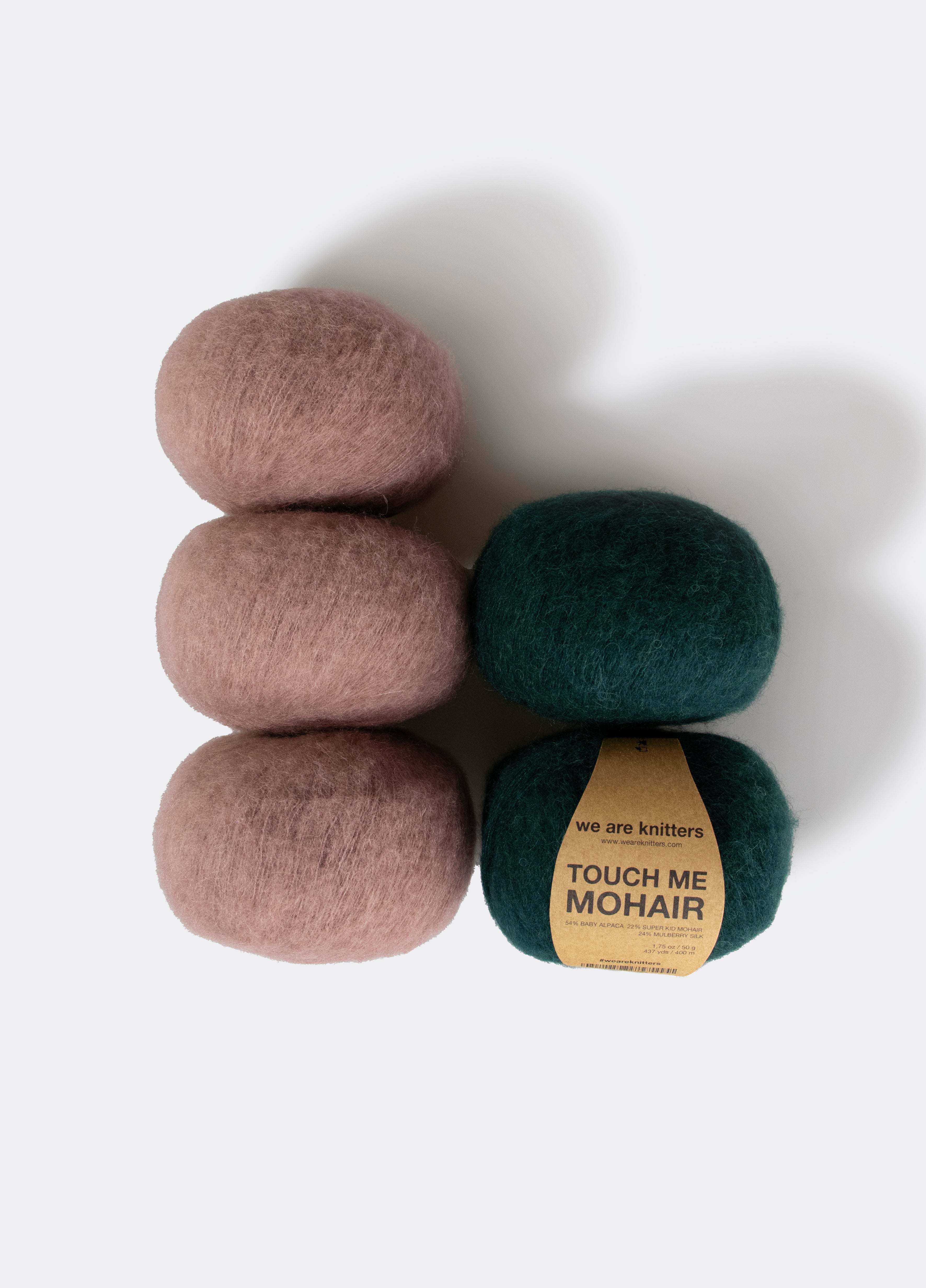 Pakke med 5 Touch me Mohair garnnøgler