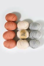 Pakke med 10 Baby Alpaca garnnøgler