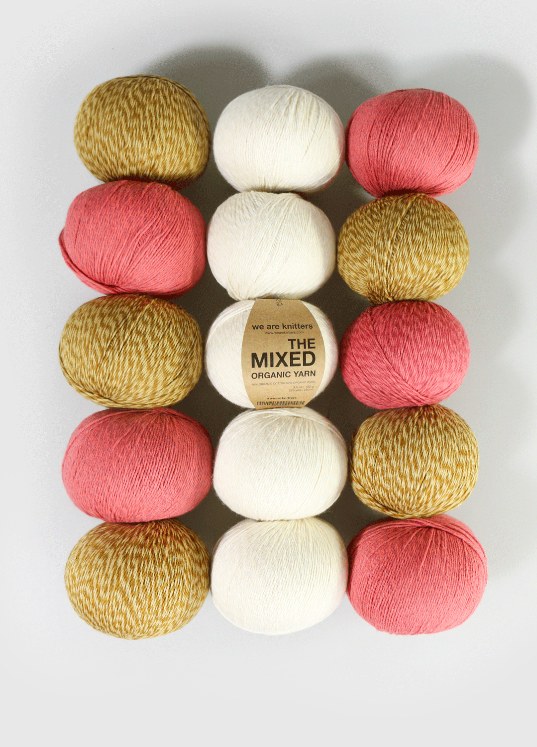Pakke med 15 Mixed Yarn garnnøgler