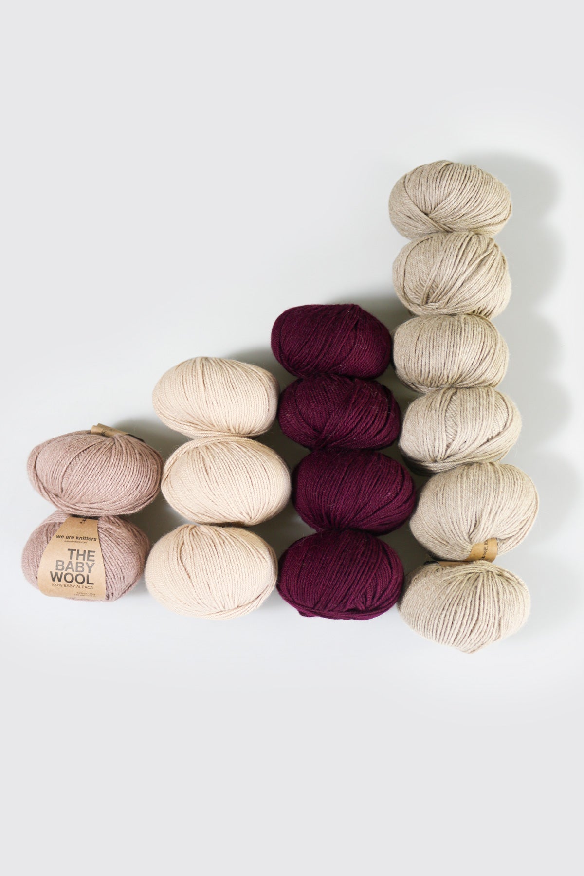 Pakke med 15 Baby Alpaca garnnøgler