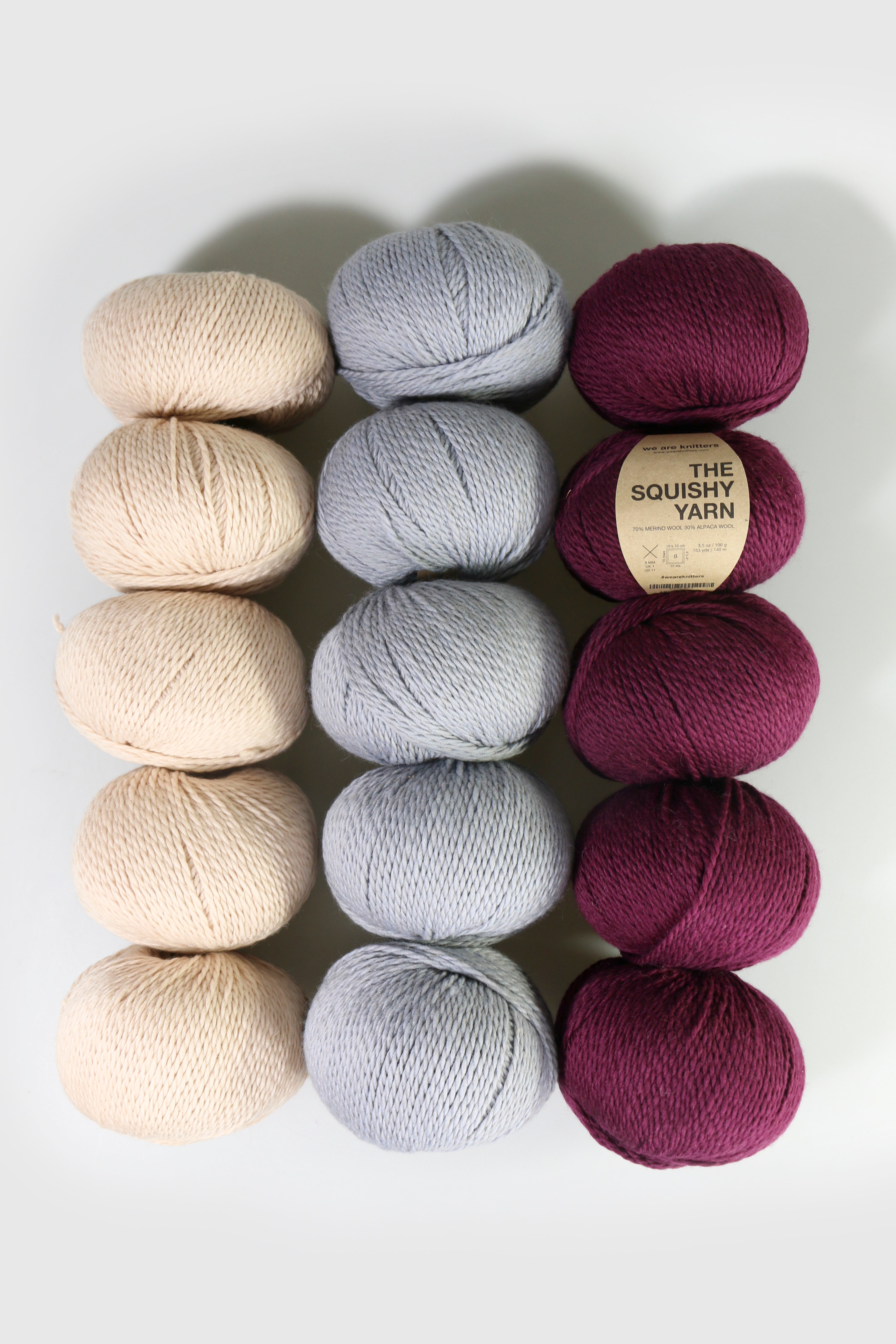 Pakke med 15 Squishy Yarn garnnøgler