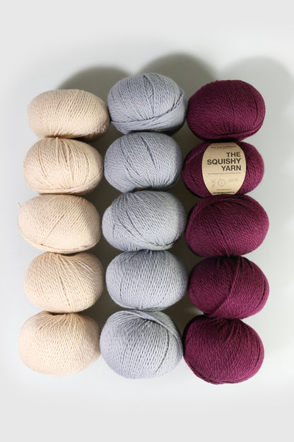 Pakke med 15 Squishy Yarn garnnøgler