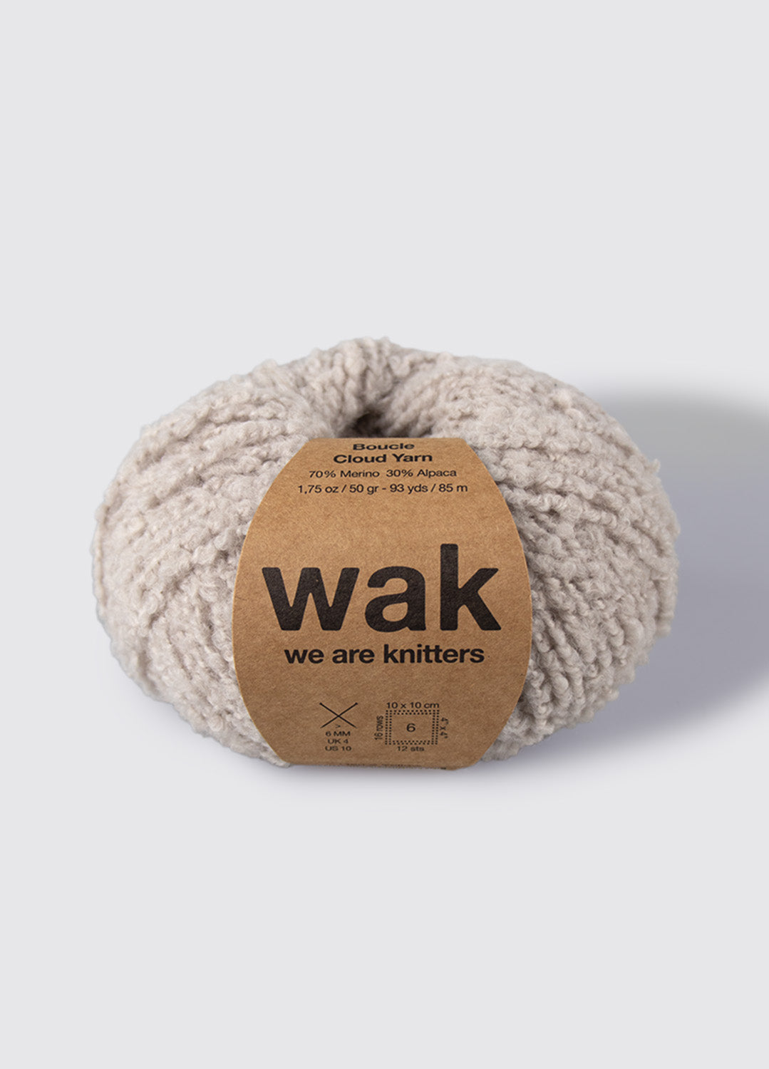The Boucle Cloud Yarn Pearl Grey