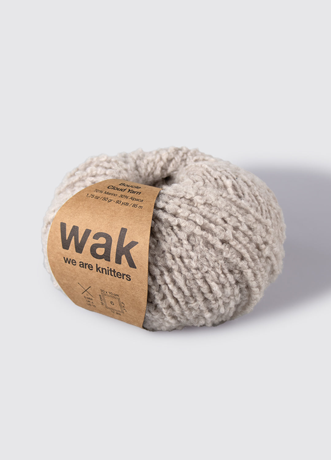 The Boucle Cloud Yarn Pearl Grey