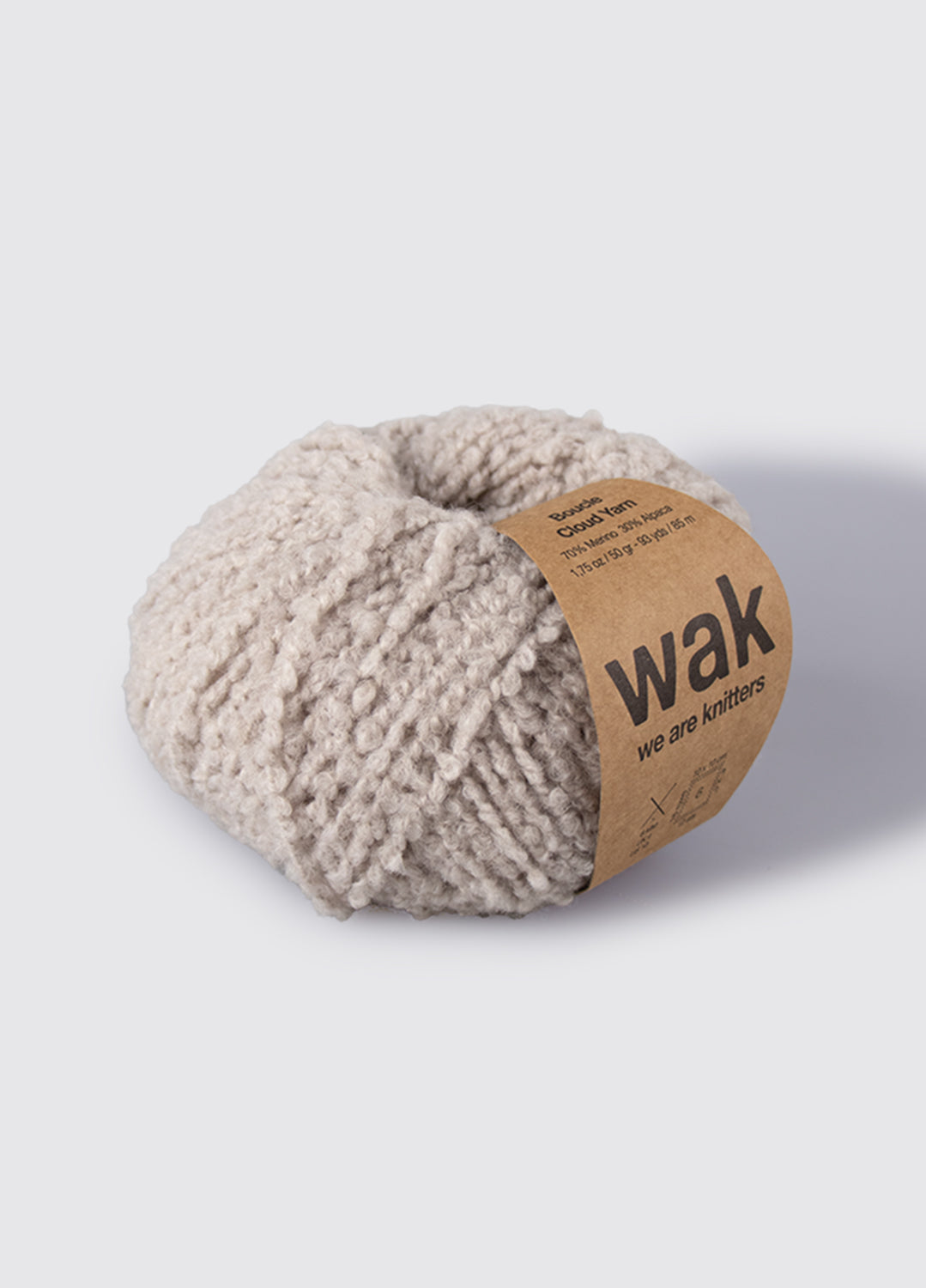 The Boucle Cloud Yarn Pearl Grey