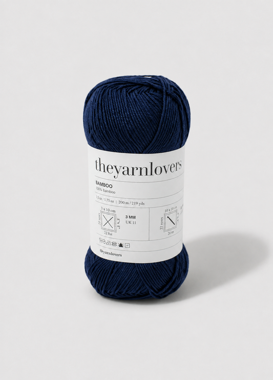 Bamboo Navy Blue - Yarn Lovers