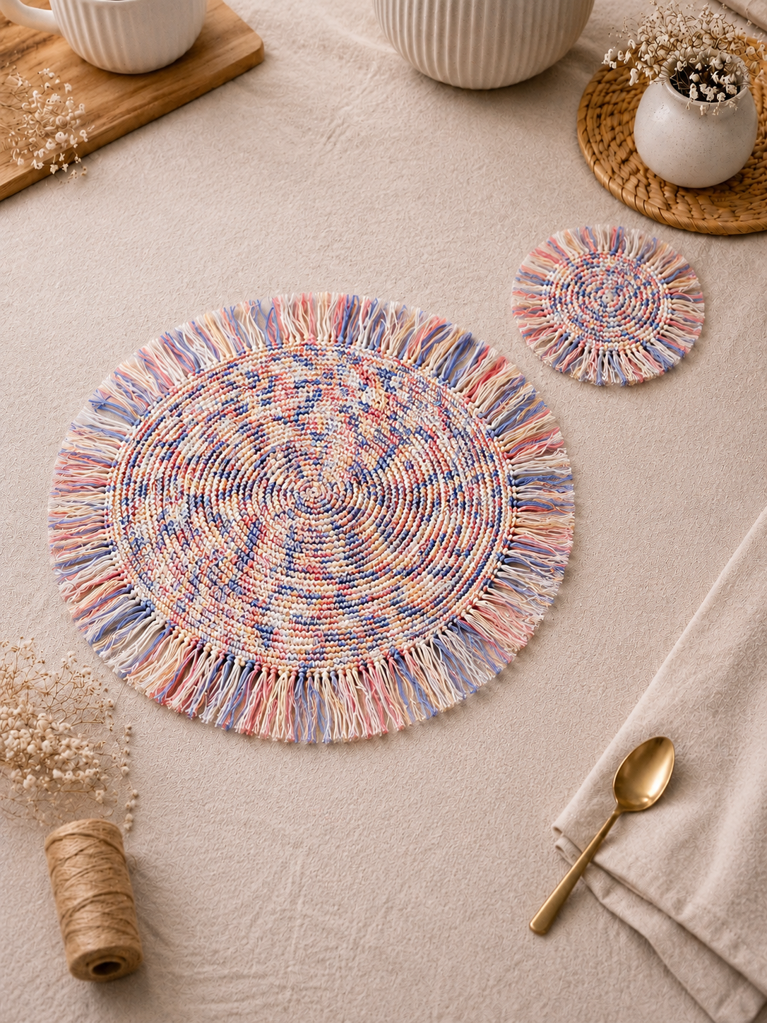 Thasos Beginner Placemat and Coaster Set Kit