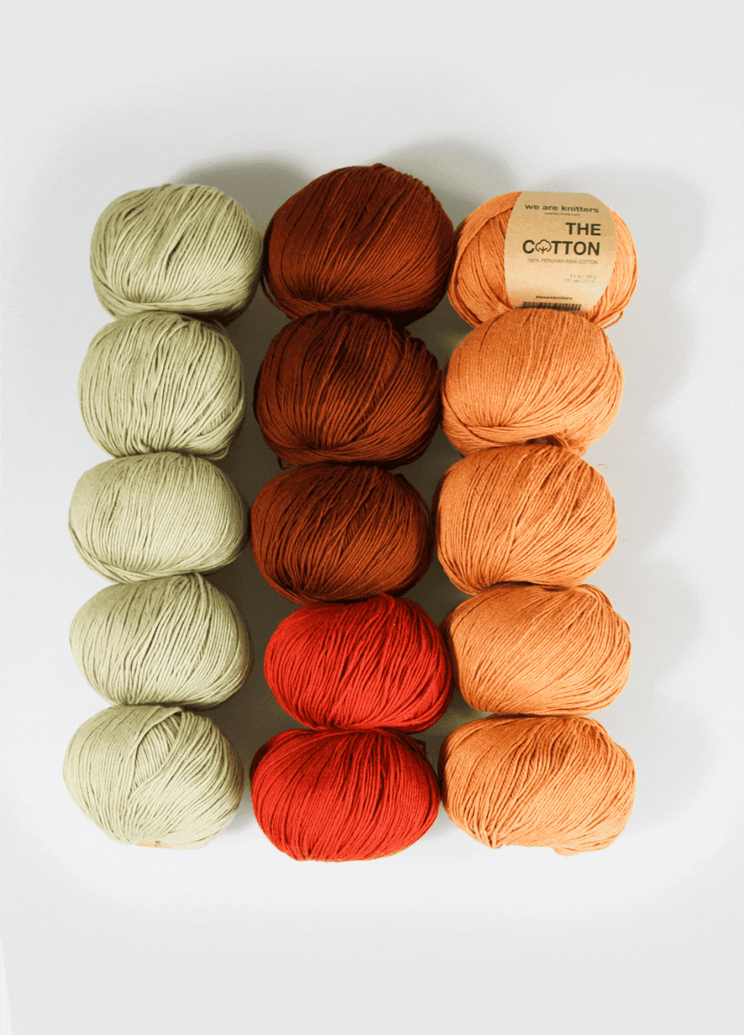 Pakke med 15 Pima Cotton garnnøgler