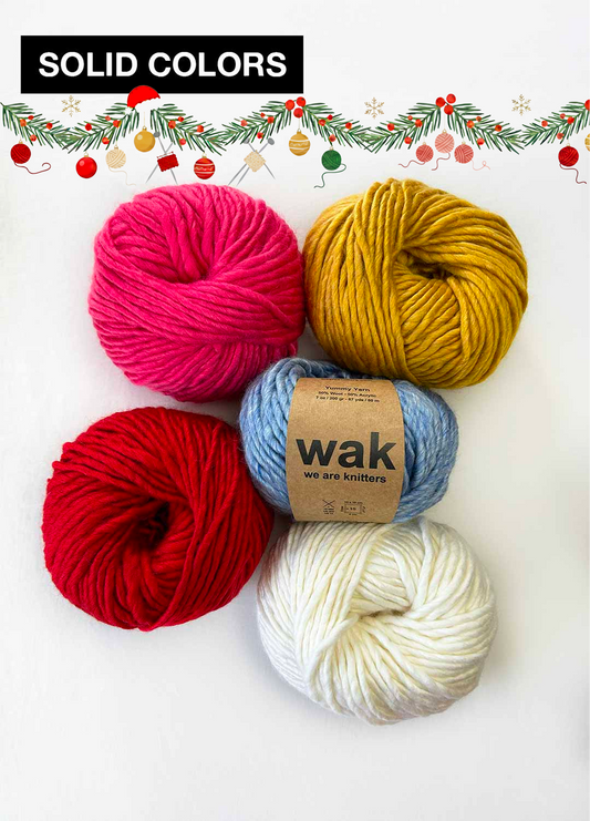 5 Pack of Yummy Yarn Balls - Solid Colors