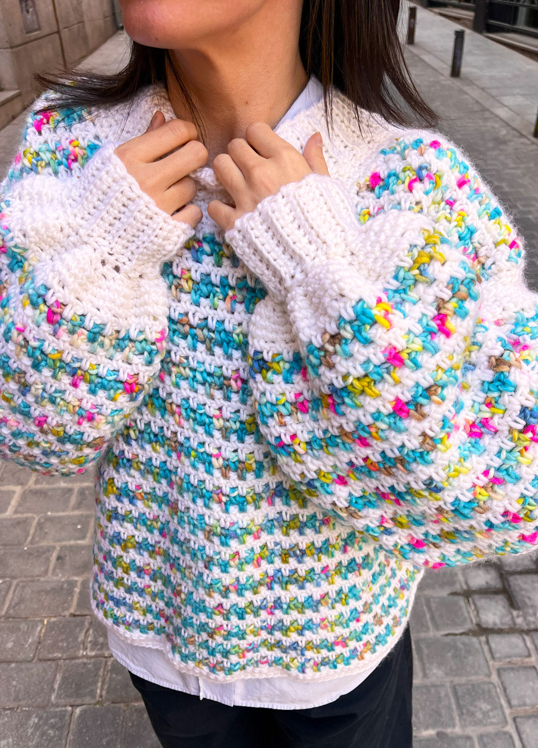 Stripe a Pose Sweater Kit x @crochethighway - Yummy Version