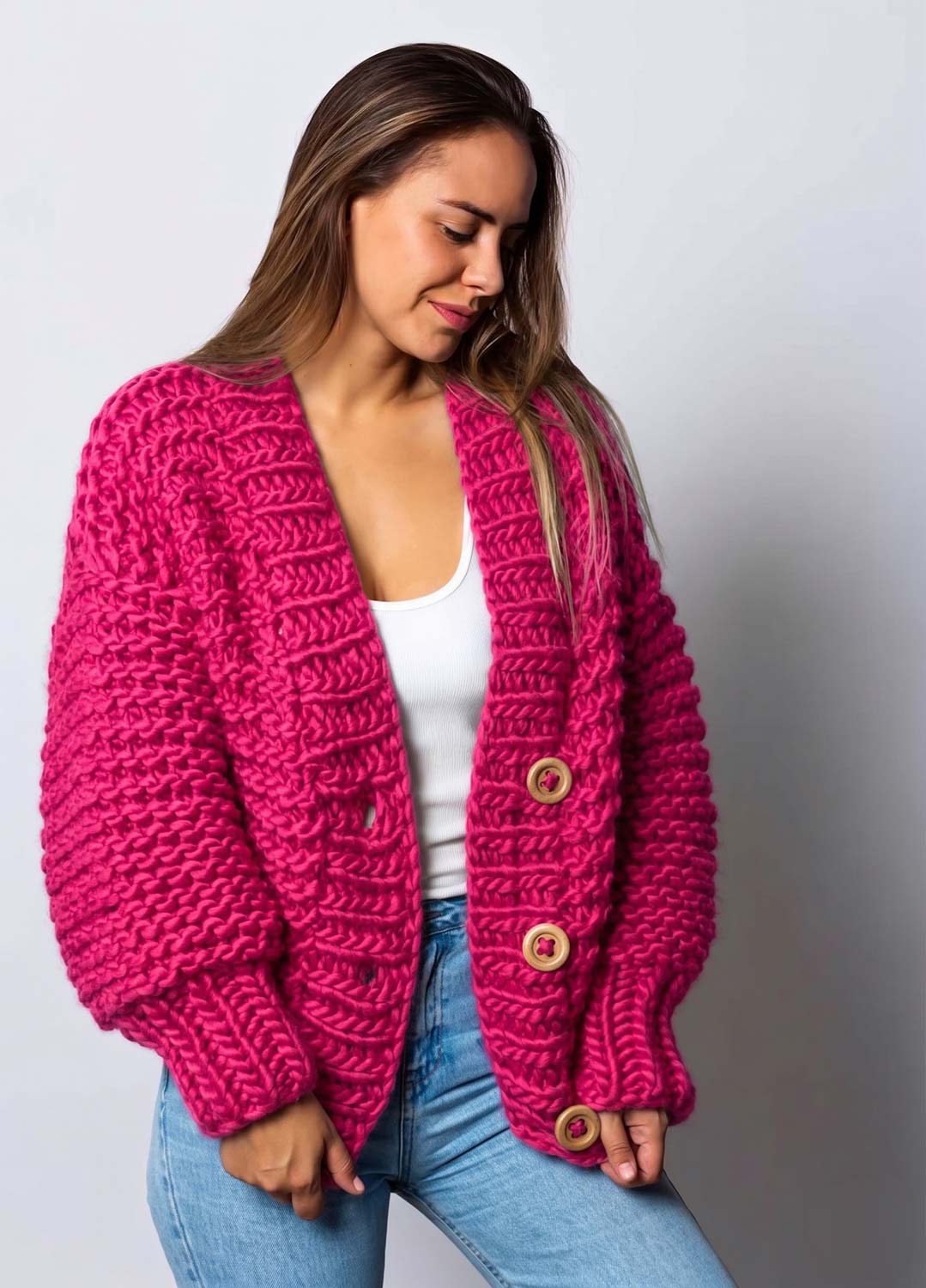 Avocado Cardigan Kit - Yummy Yarn Version