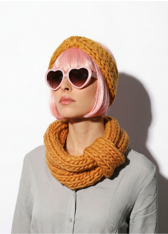 Blueberry Muffin Snood and Headband x @trustthemojo Kit - Yummy Yarn Version