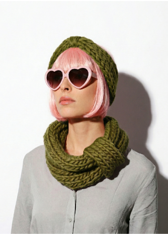 Blueberry Muffin Snood and Headband x @trustthemojo Kit - Yummy Yarn Version