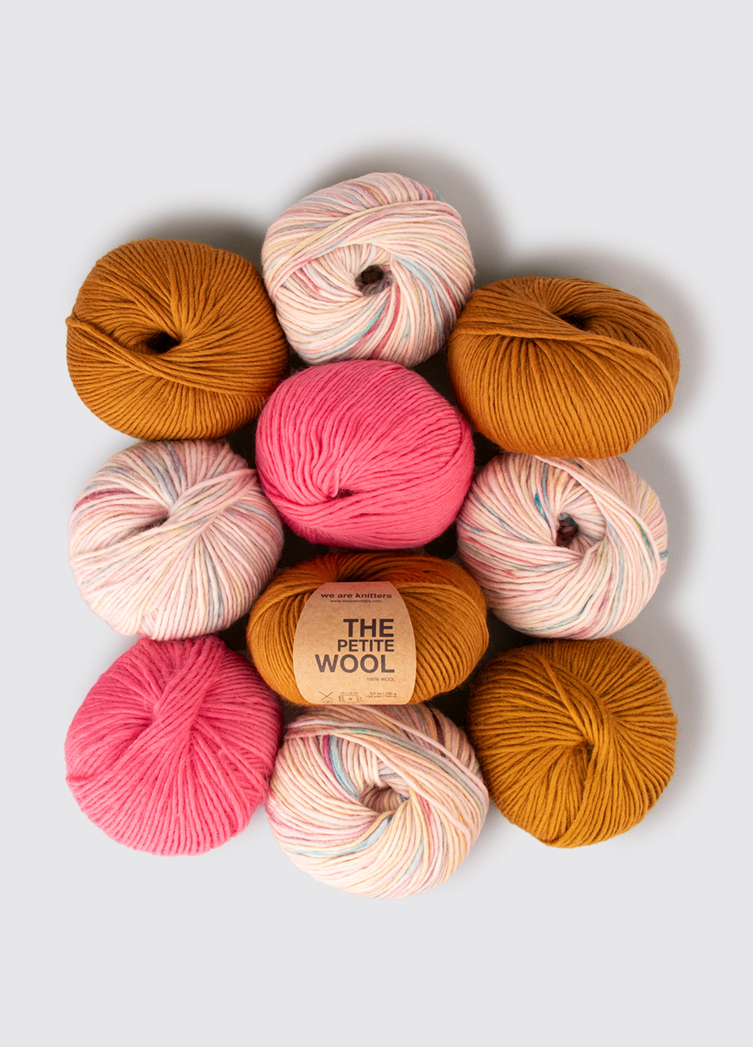 Pakke med 10 Petite Wool garnnøgler
