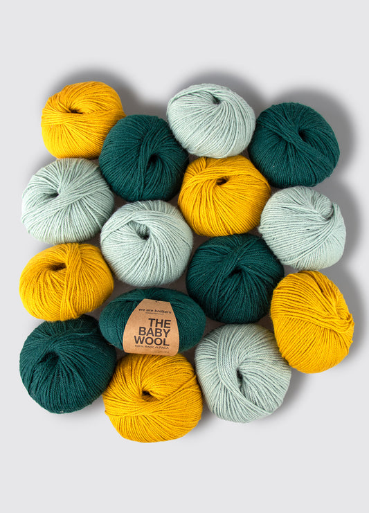 Pakke med 15 Baby Alpaca garnnøgler