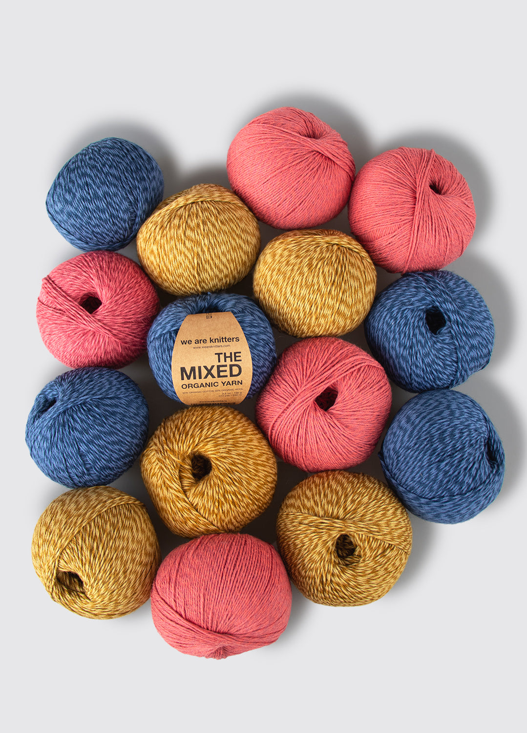 Pakke med 15 Mixed Yarn garnnøgler