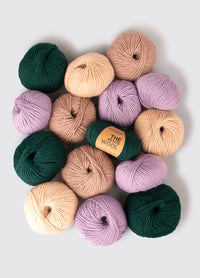 Pakke med 15 Petite Wool garnnøgler