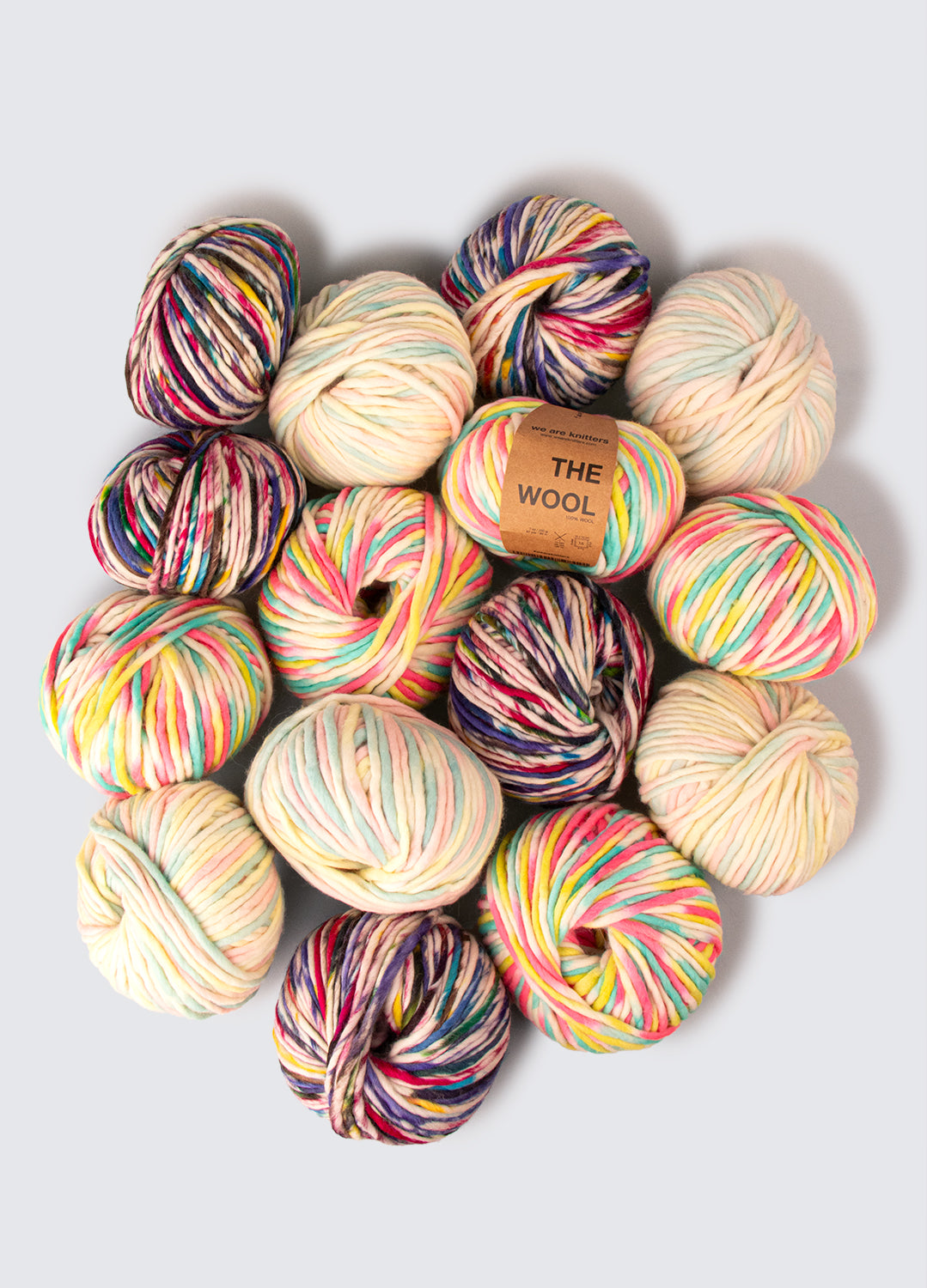Pakke med 15 The Wool garnnøgler