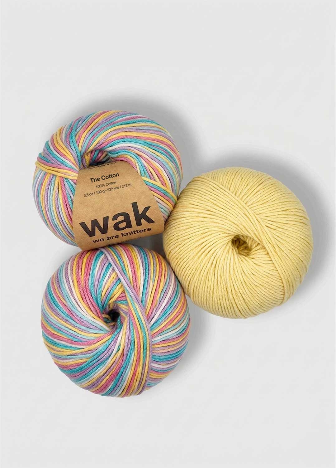 Pakke med 3 Cotton garnnøgler