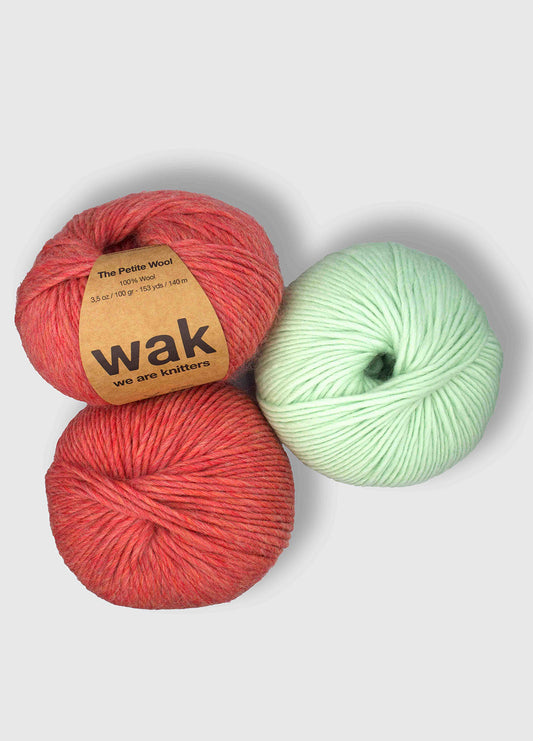 Pakke med 3 Petite Wool garnnøgler
