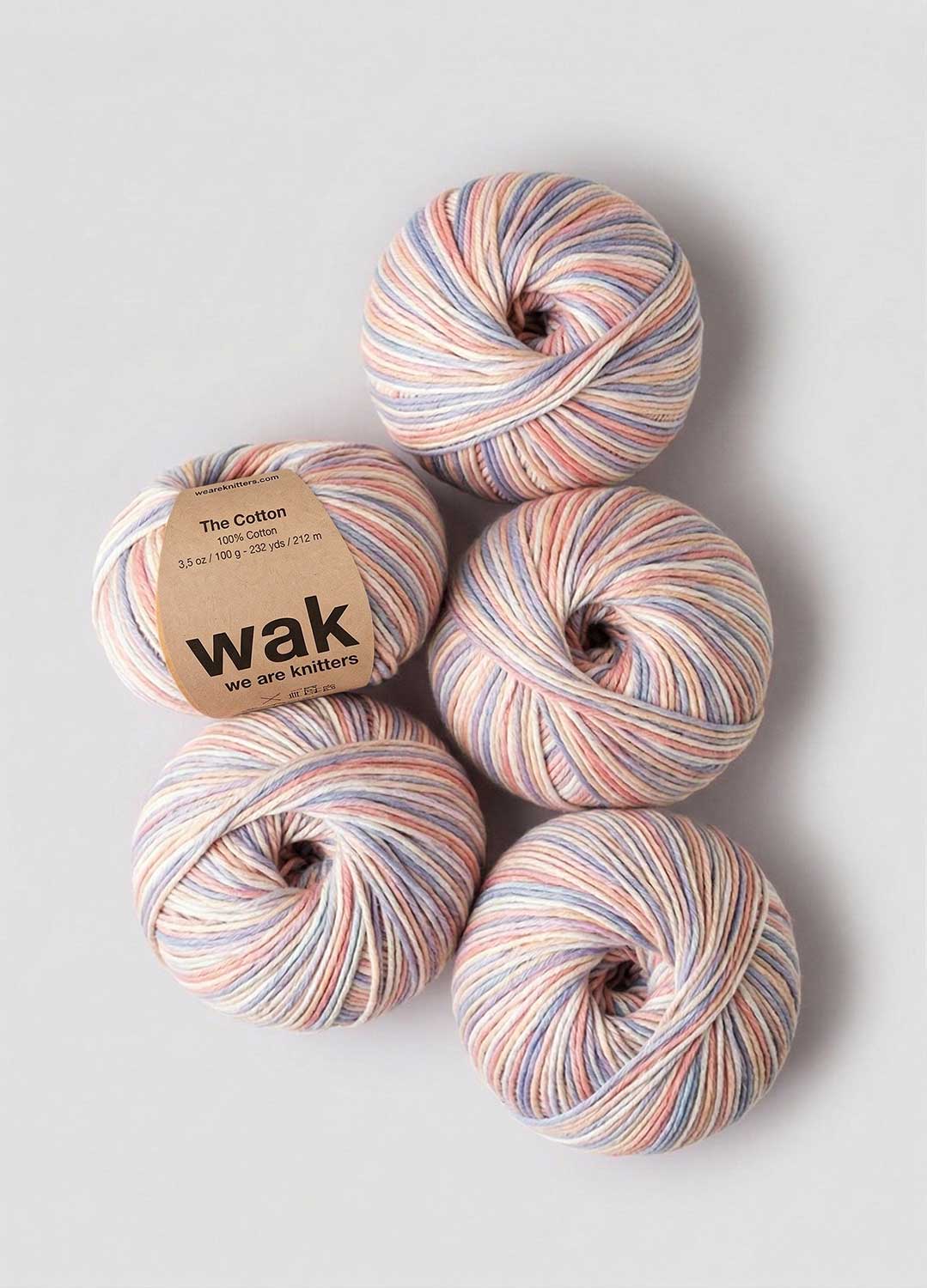 Pakke med 5  Cotton garnnøgler