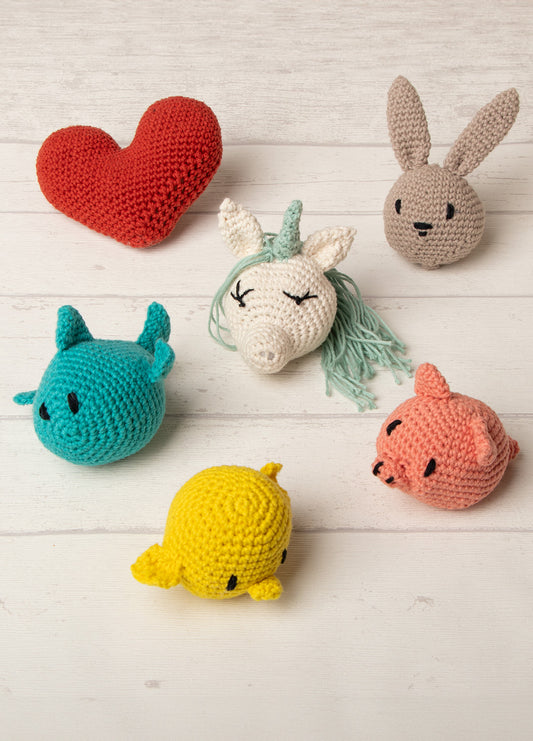 Pakke med 10 Mini Cotton garnnøgler