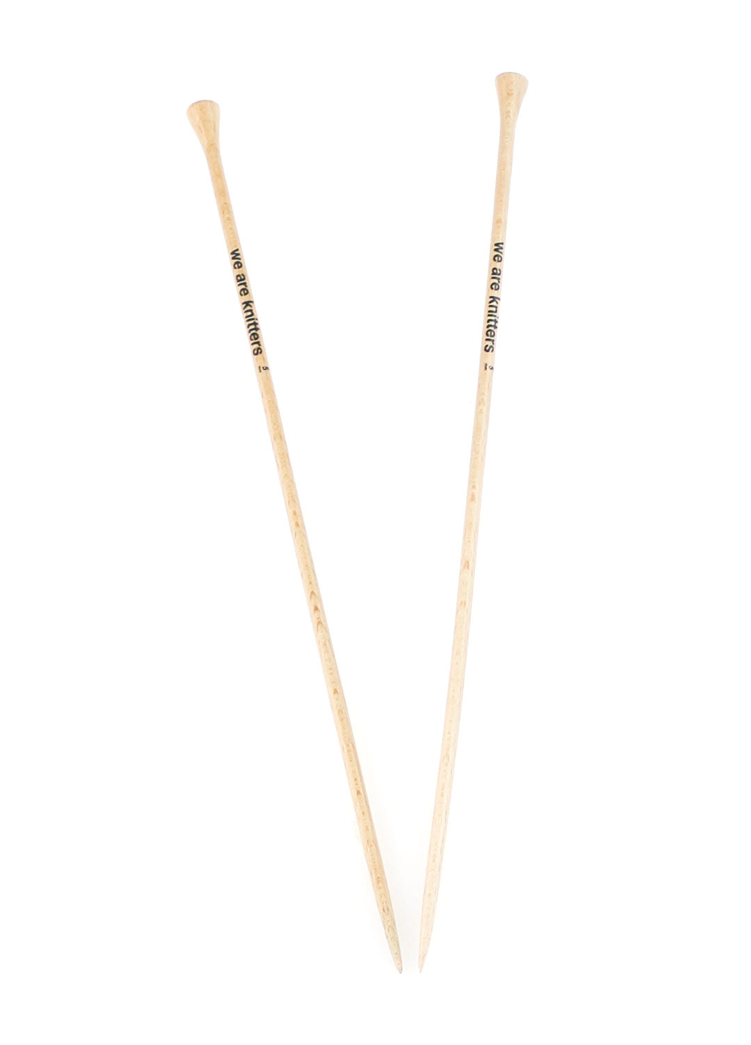 5mm Straight Beechwood Knitting Needles