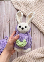 The Knitty Bunny - Easy Mini Knitted Bunny Kit - Cuddle Yarn