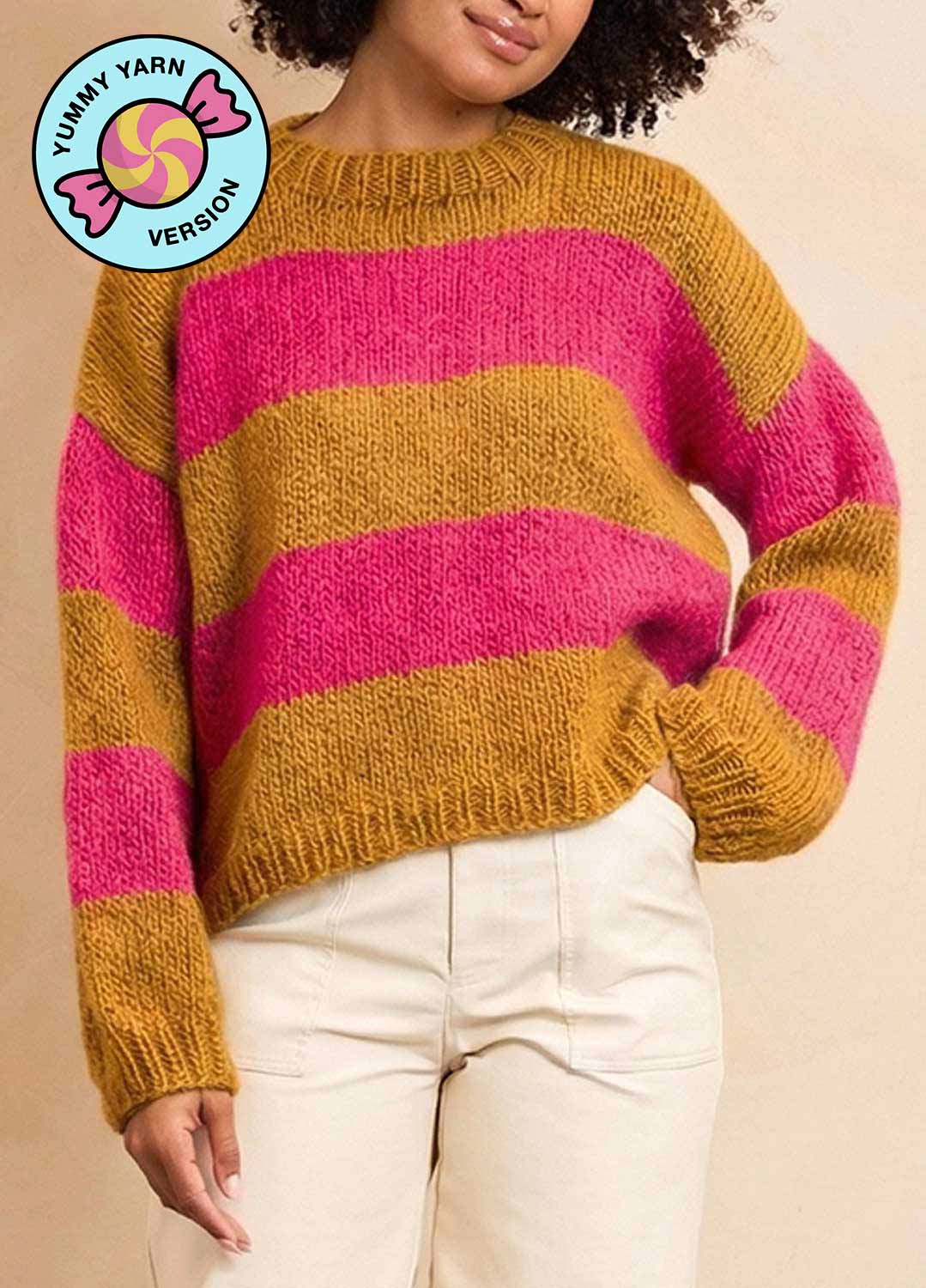 Liquidambar Sweater Kit - Yummy Yarn Fine Version