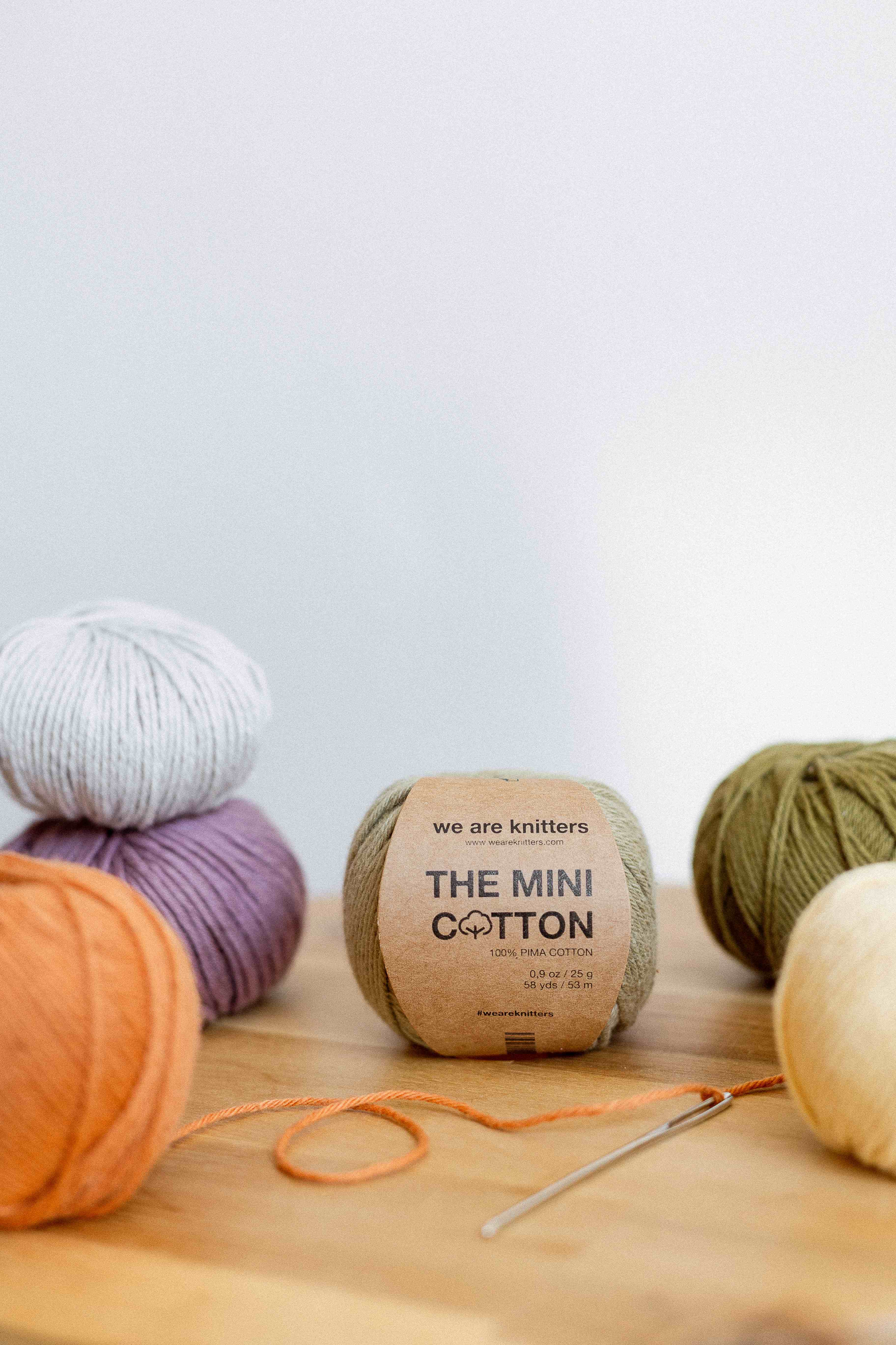Pakke med 10 Mini Cotton garnnøgler