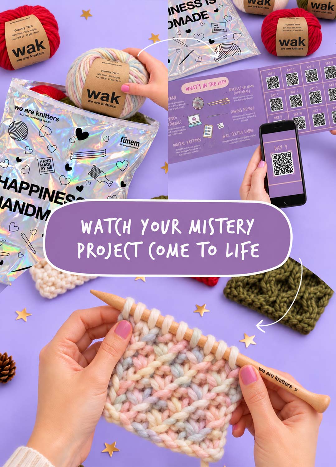 Knitmas: 12 Days of Knitting - Mystery Project Advent Calendar - PREORDER