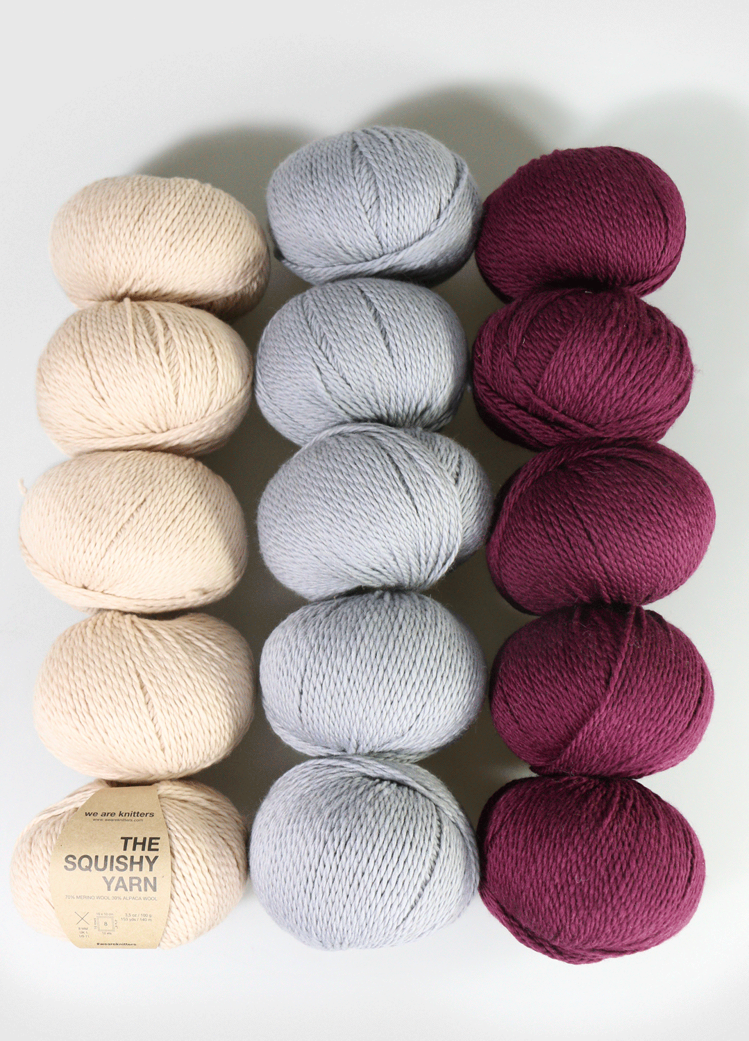 Pakke med 15 Squishy Yarn garnnøgler