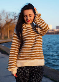 Stripe a Pose Sweater Kit x @crochethighway - Yummy Version
