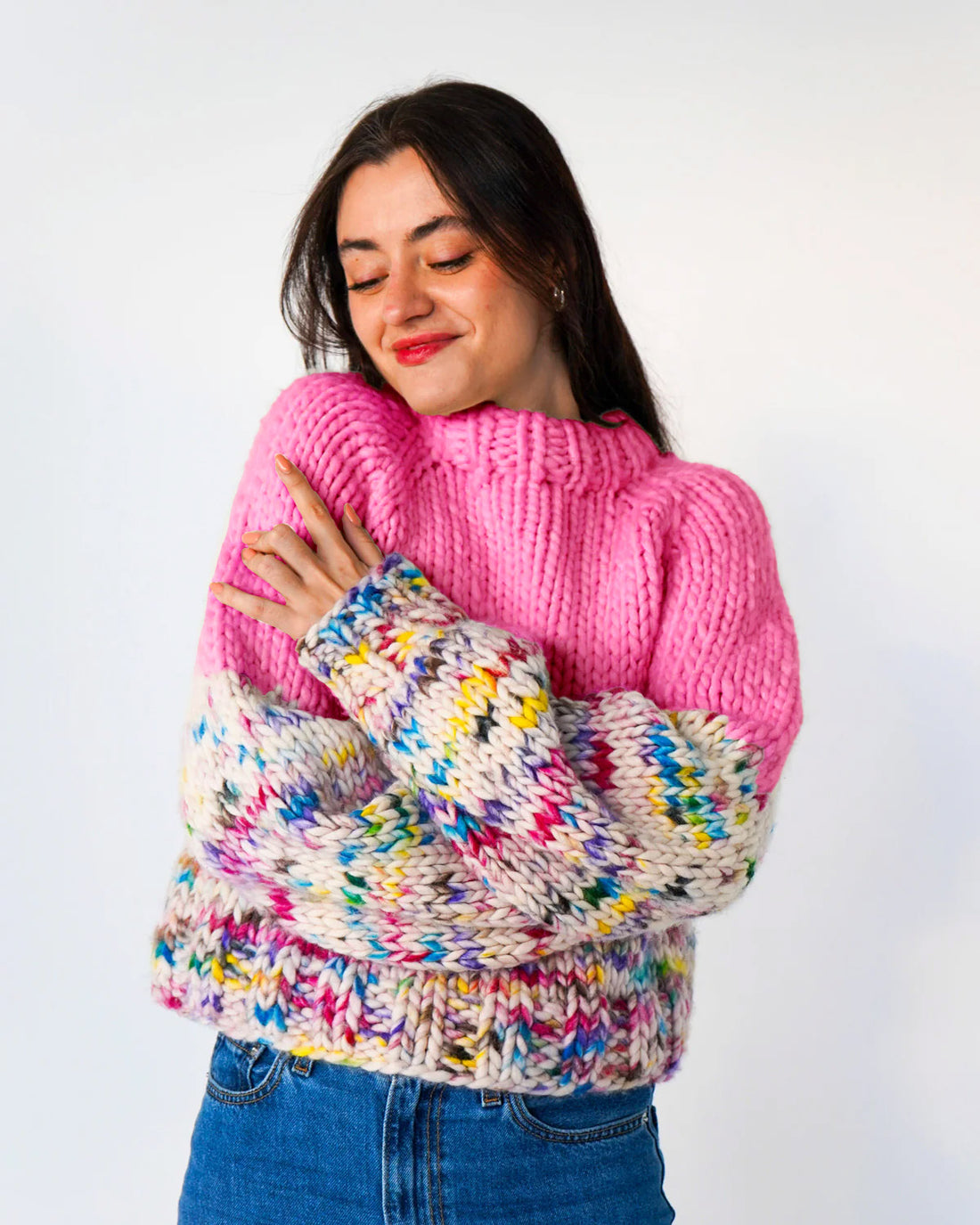 The Rainbow Sweater Kit x @paula.on.knits