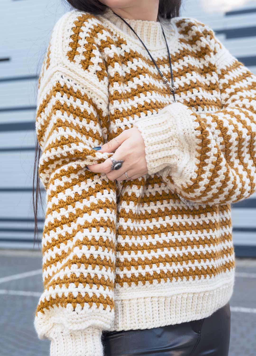 Stripe a Pose Sweater Kit x @crochethighway - Yummy Version