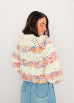 The Striped Rainbow Sweater Kit x @paula.on.knits - Yummy Yarn Version